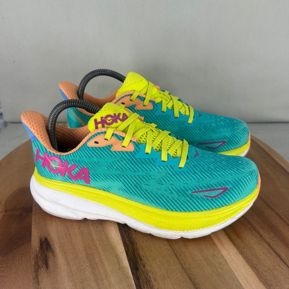 Hoka Clifton 9 Womens Running Shoes Ceramic Evening Primrose 1127896-CEPR Size 8